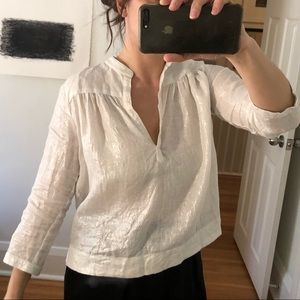 NWOT Horses Atelier linen blouse